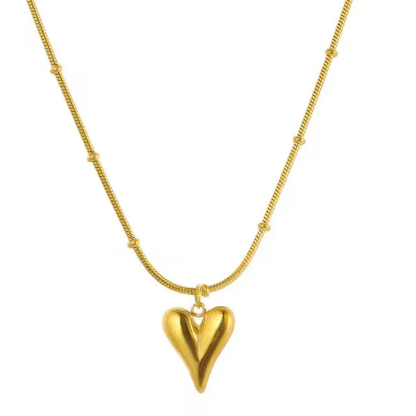 Puff Heart Necklace
