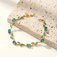 Tulip Vine Bracelet — Teal - view 2
