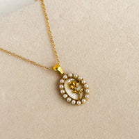 Rose Medallion Necklace - view 2