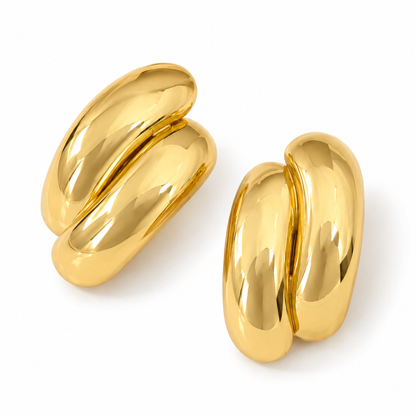 Twist Double Hoop Earrings
