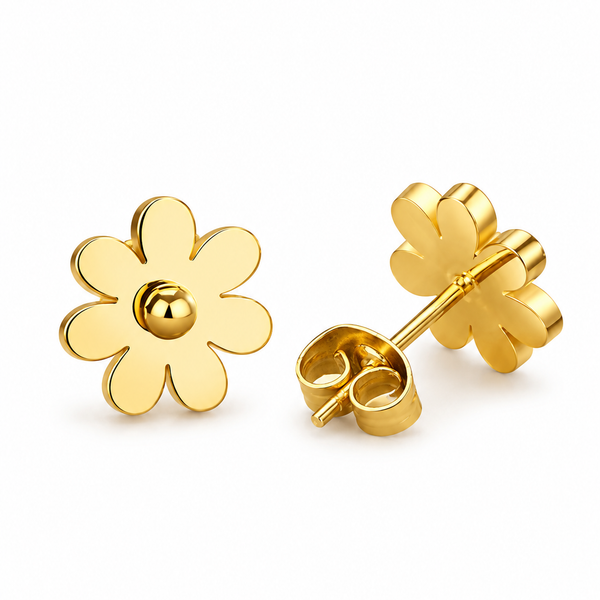 Dainty Daisy Flower Stud Earrings