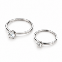 Solitaire Crystal Ring - view 3
