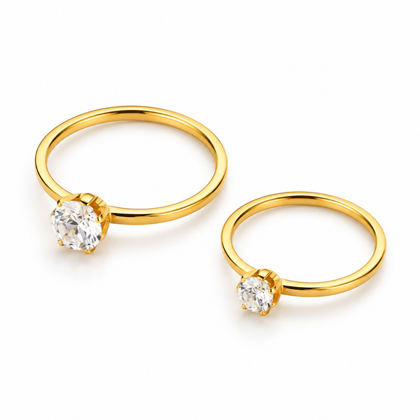 Solitaire Crystal Ring