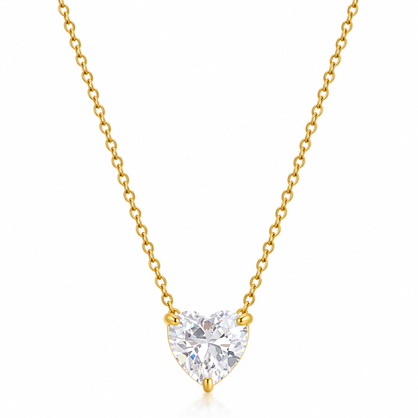 Heart Solitaire Necklace