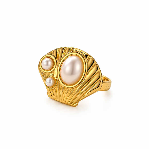 Pearl Shell Statement Ring