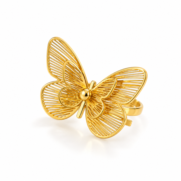 Gold Butterfly Ring