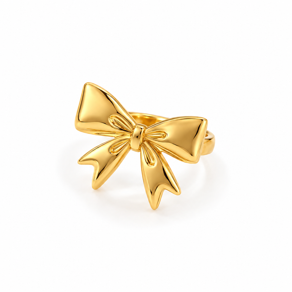 Gold Bow Ring