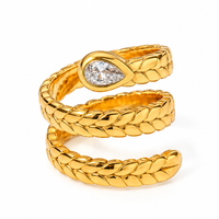 Braided Spiral Wrap Ring - view 1