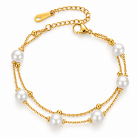 Floating Pearl Chain Bracelet - view 1