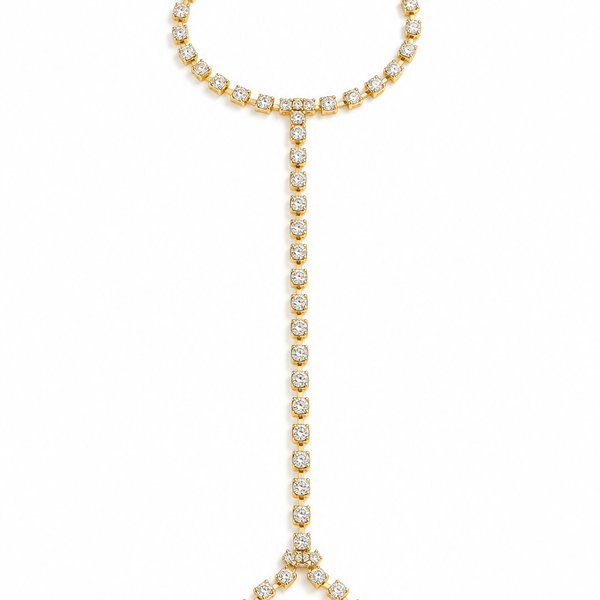 Full Crystal Tennis Hand Chain Ringlet