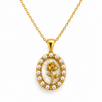 Rose Medallion Necklace - view 1