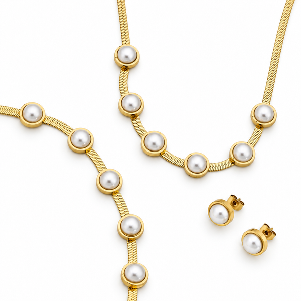 Pearl Station Herringbone Set