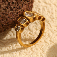 Cascade Crystal Statement Ring - view 3