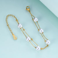 Floating Pearl Chain Bracelet - view 2