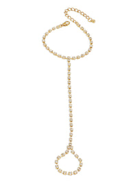 Full Crystal Tennis Hand Chain Ringlet - view 1