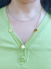 Urdu Calligraphy Coin Station Necklace - view 2