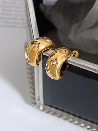Star Crystal C-Hoop Earrings - view 2