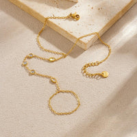 Mixed Bezel Crystal Hand Chain Ringlet - view 2