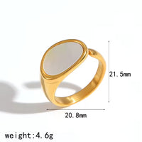 Mother of Pearl Open Ring - view 5