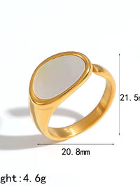 Mother of Pearl Open Ring - view 4