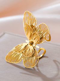 Gold Butterfly Ring - view 2