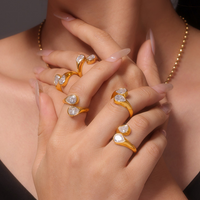 Twin Teardrop Wrap Ring - view 2