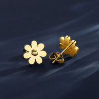Dainty Daisy Flower Stud Earrings - view 5