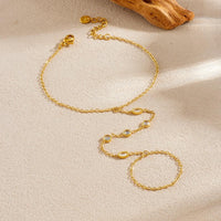 Mixed Bezel Crystal Hand Chain Ringlet - view 4