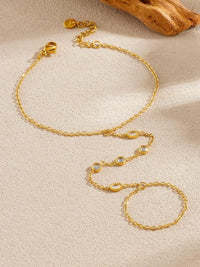 Mixed Bezel Crystal Hand Chain Ringlet - view 4