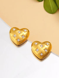Crystal Heart & Star Stud Earrings - view 3