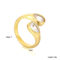 Twin Teardrop Wrap Ring - view 6