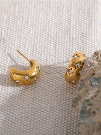 Star Crystal C-Hoop Earrings - view 6