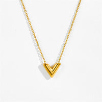 Chunky Gold V Jewelry Set - view 2