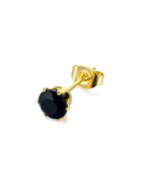 Solitaire Crystal Stud Earrings - view 3