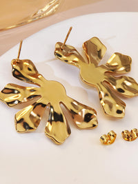 Pearl Bloom Flower Stud Earrings - view 3
