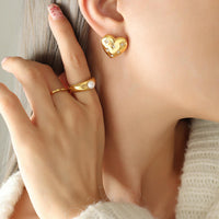 Crystal Heart & Star Stud Earrings - view 2