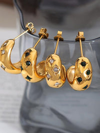 Star Crystal C-Hoop Earrings - view 1