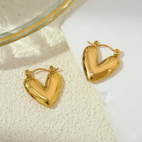 Puffy Heart Hoop Earrings - view 5