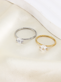 Solitaire Crystal Ring - view 4