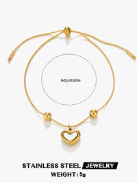 Enamel Heart Charm Bracelet - view 1