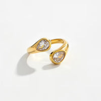 Twin Teardrop Wrap Ring - view 4