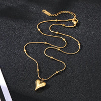Puff Heart Necklace - view 3