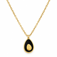 Drop Enamel Necklace - view 1