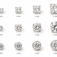 Magnetic Solitaire Stud Earrings - view 1