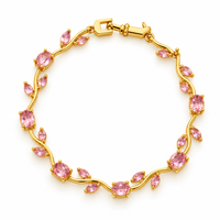 Tulip Vine Bracelet — Pink - view 1
