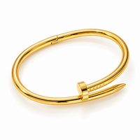 Nail Cuff Bangle - view 1