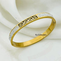Greek Key Crystal Bangle - view 2