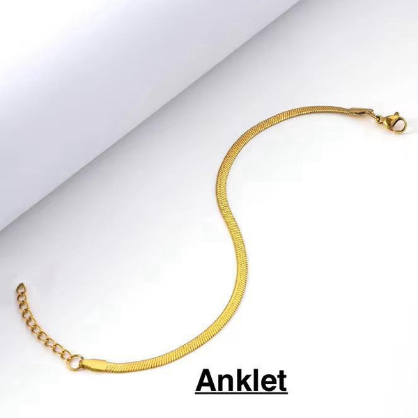 Herringbone Anklet