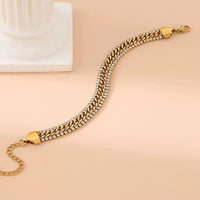 Crystal Curb Chain Bracelet - view 3