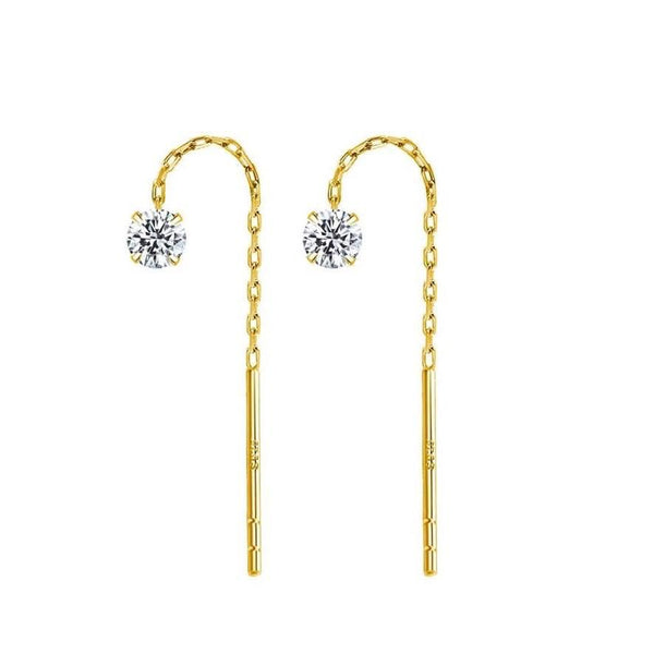 Crystal Threader Drop Earrings